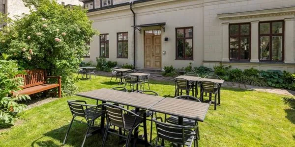 Tradgard på Hotell City i Gavle